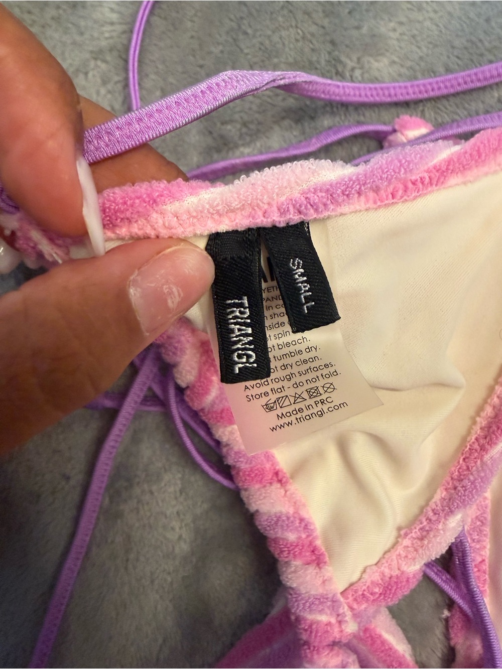 Triangl Vinca- Lotus Terry Towelling - Picture 4 of 5